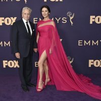 Michael Douglas y Catherine Zeta Jones at the Emmy 2019 red carpet