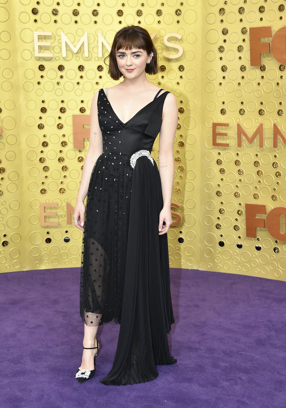 Maisie Williams at the Emmy 2019 red carpet