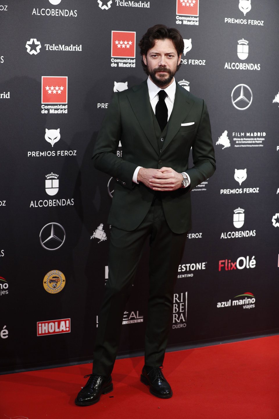 Álvaro Morte at the Feroz Awards 2020 red carpet