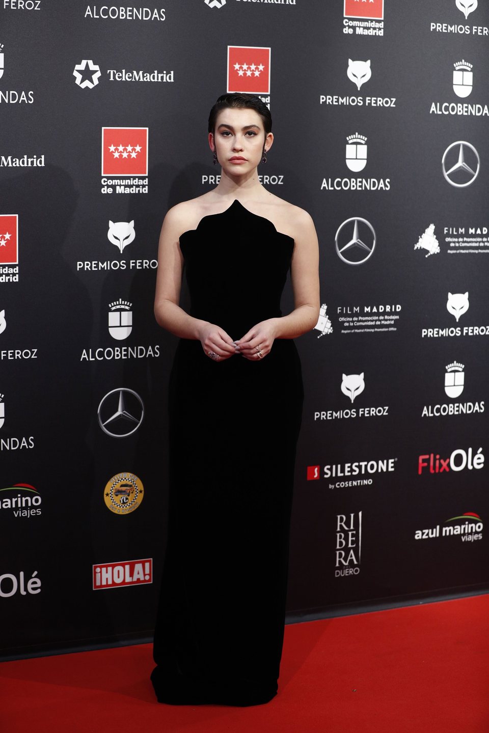 Greta Fernández at the Feroz Awards 2020 red carpet