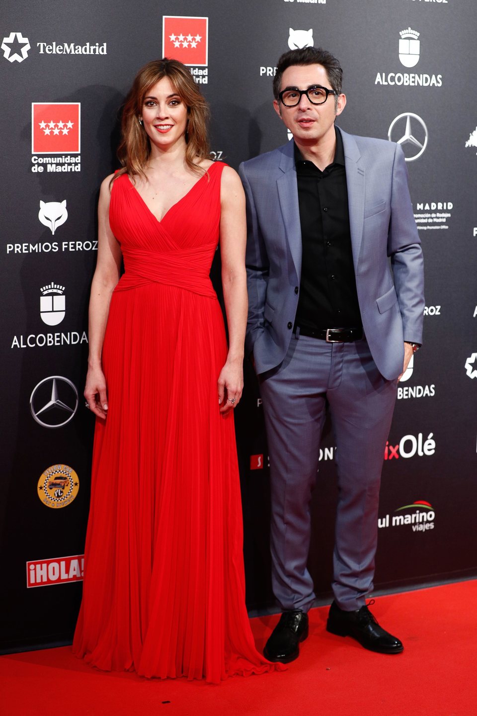 Eva Ugarte y Berto Romero at the Feroz Awards 2020 red carpet