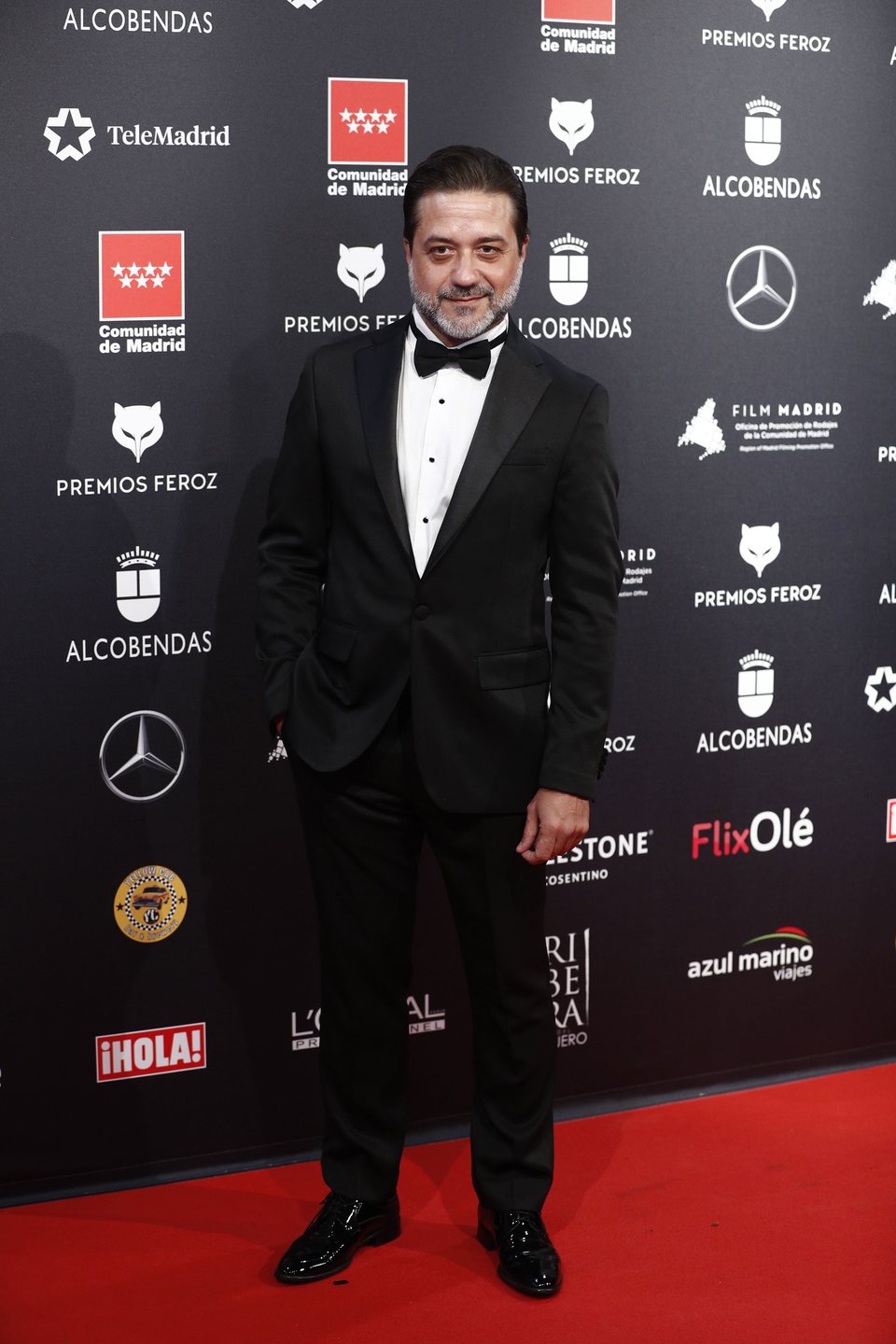 Enrique Arce at the Feroz Awards 2020 red carpet