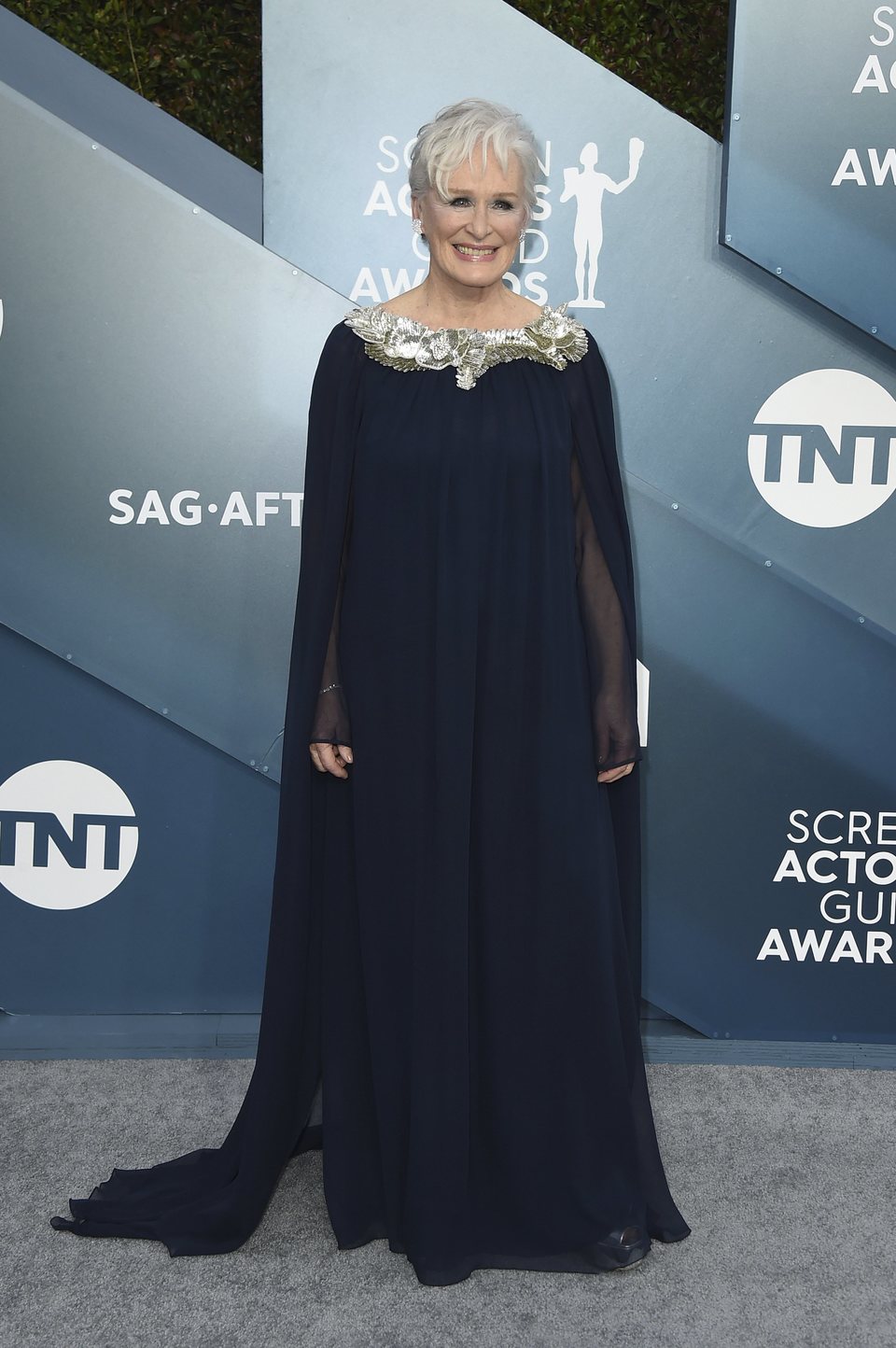 Glenn Close on the red carpet of the SAG Awards 2020