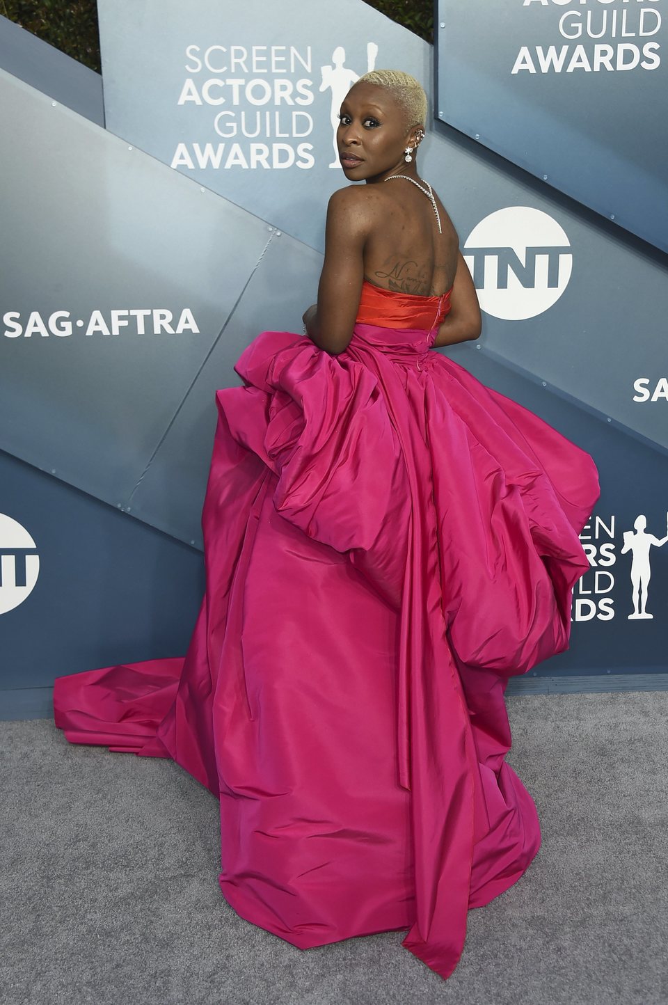 Cynthia Erivo on the red carpet of the SAG Awards 2020