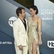 Sam Rockwell and Leslie Bibb on the red carpet of the SAG Awards 2020