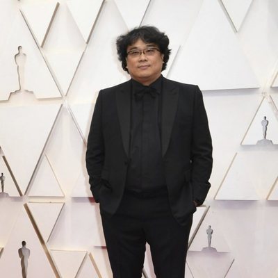 Bong Joon-ho at the red carpet of the Oscar 2020