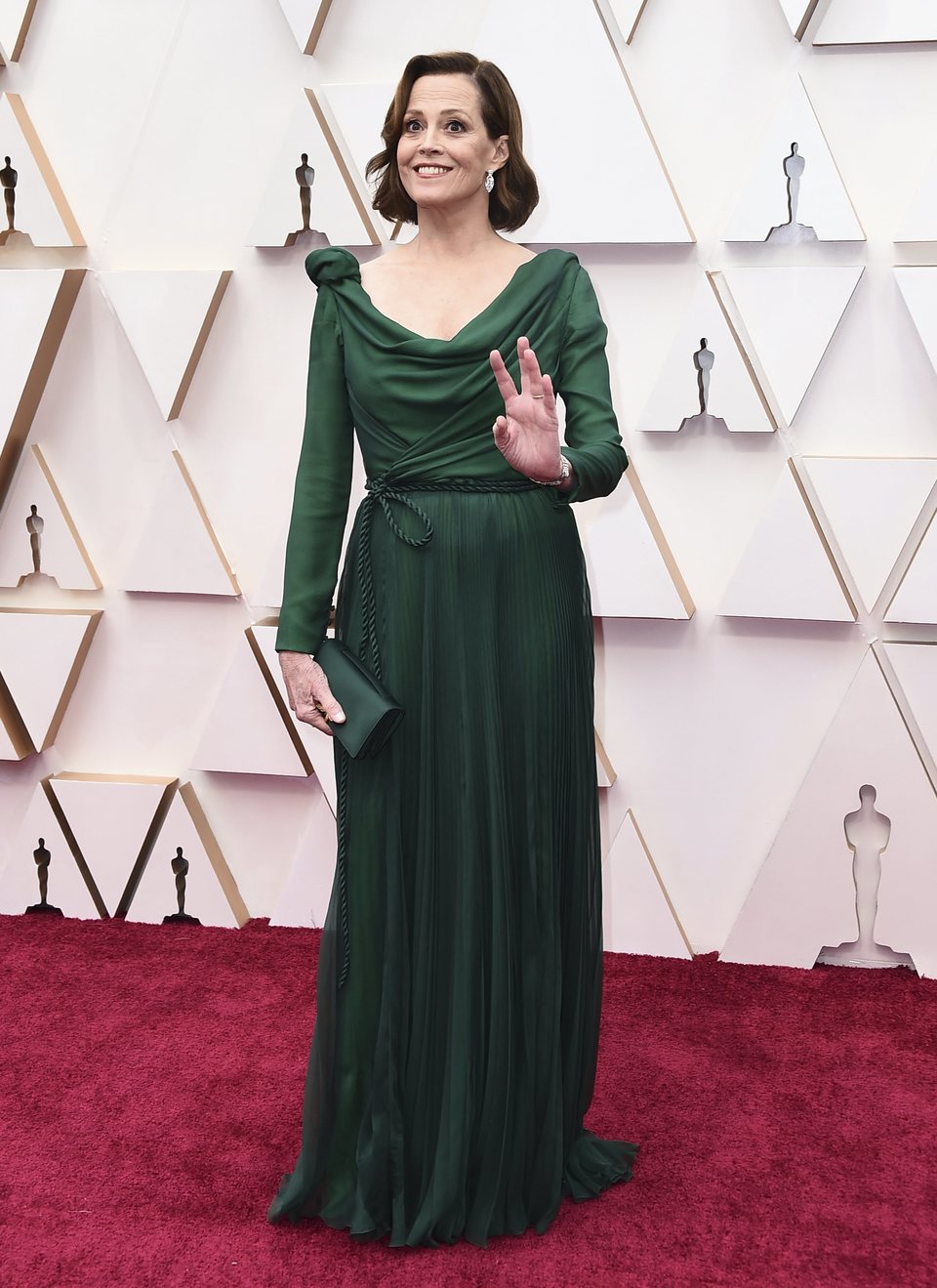 Sigourney Weaver at Oscars 2020 red carpet