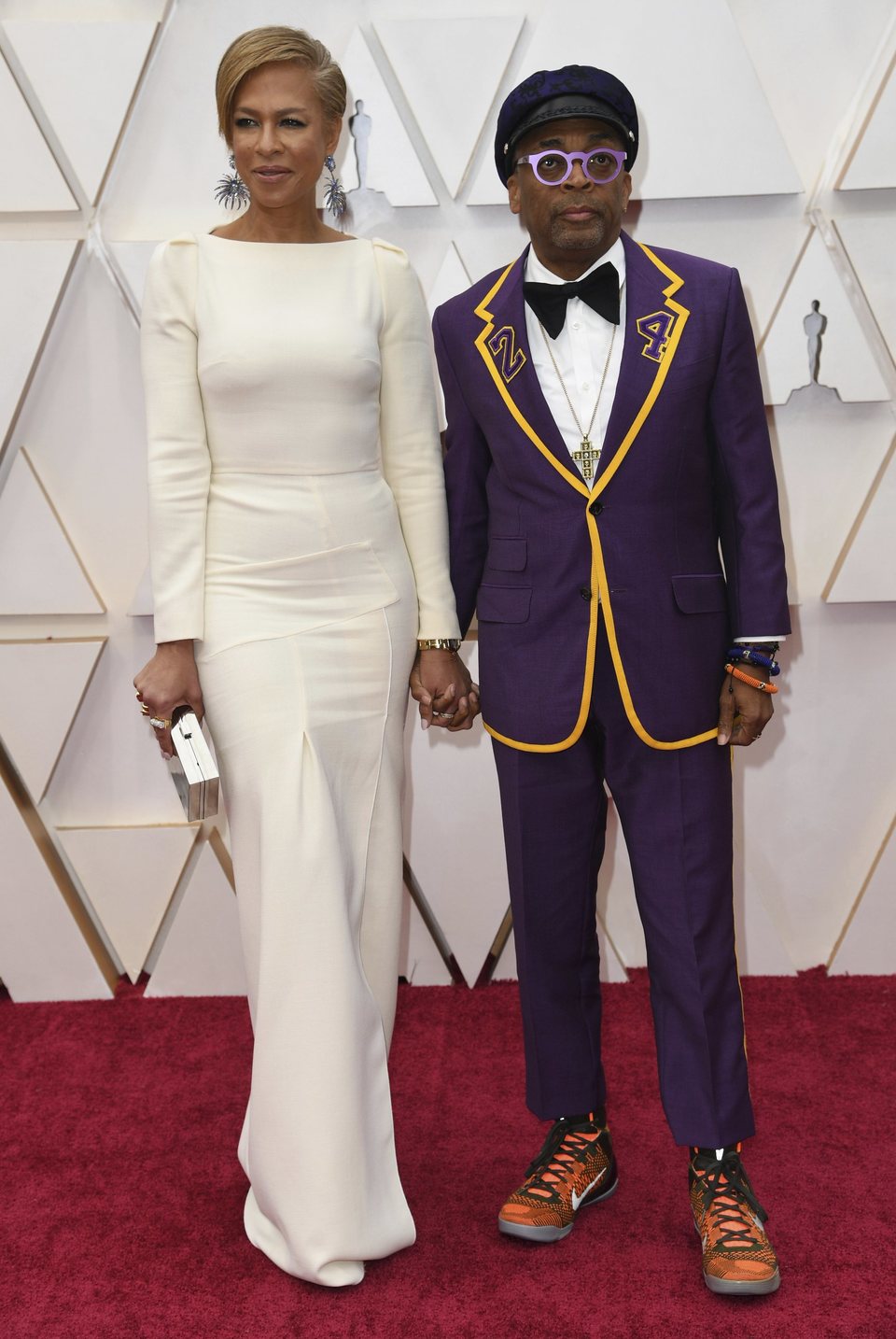 Spike Lee on the red carpet at the 2020 Oscar Awards