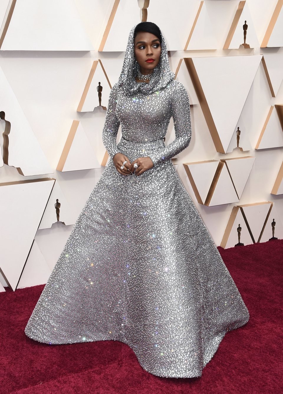 Janelle Monae at the red carpet of the Oscars 2020