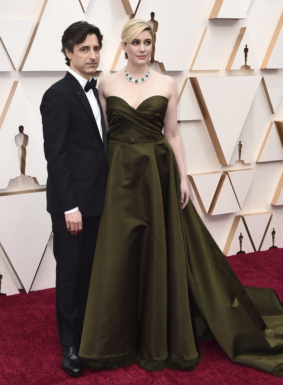 Greta Gerwig and Noah Baumbach at the Oscar 2020 red carpet