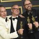 Jonas Rivera, Mark Nielsen and Josh Cooley with their Oscars to Best Animated Feature Film for 'Toy Story 4'