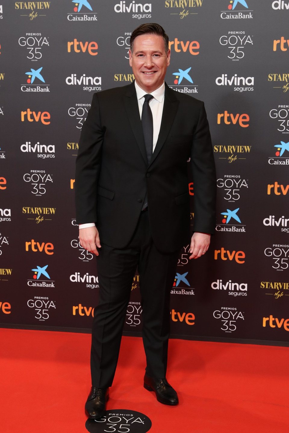 Carlos Latre at the red carpet of the 35th edition of the Goya Awards