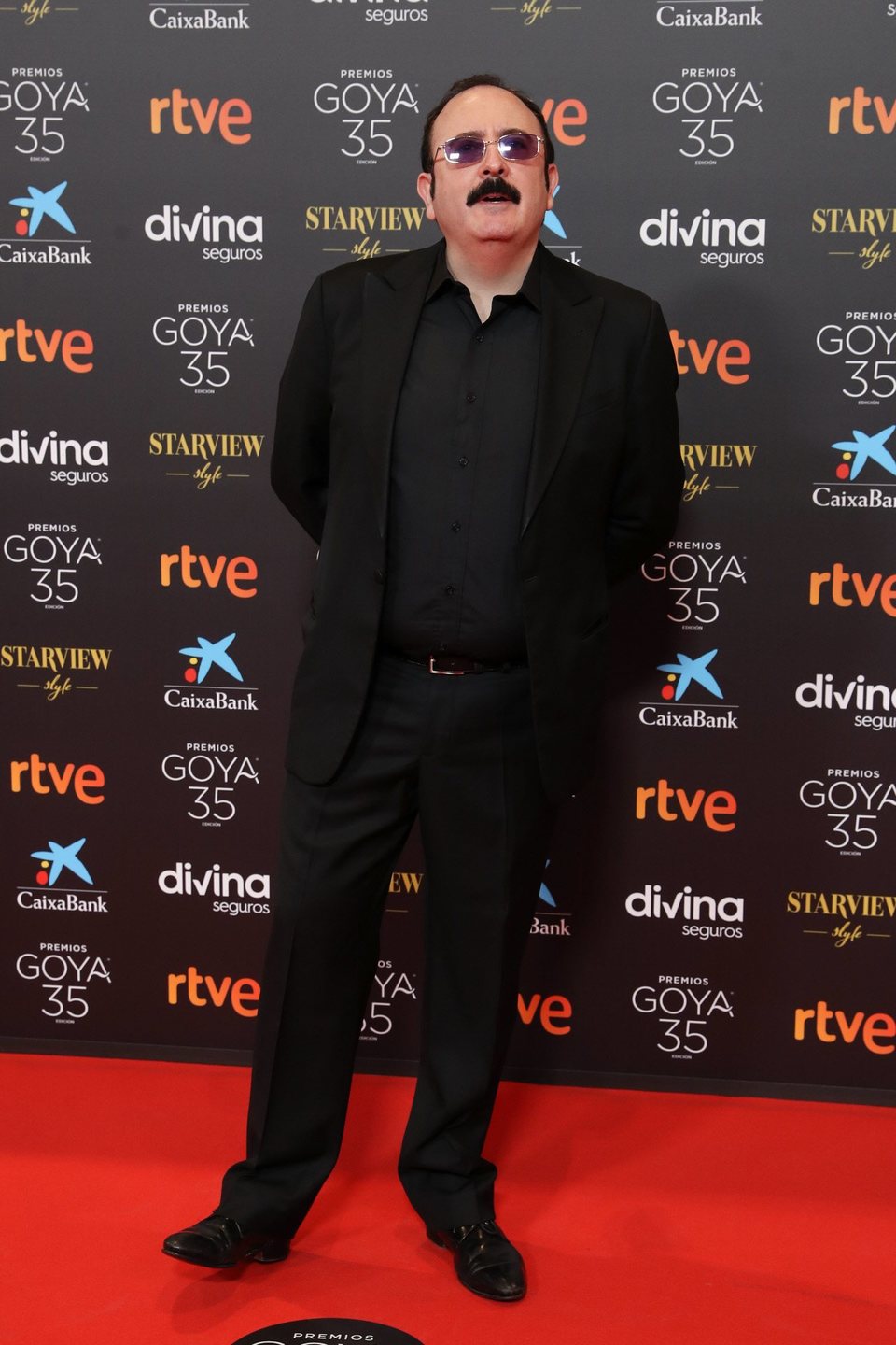 Carlos Areces at the red carpet of the 35th edition of the Goya Awards