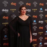 Chus Gutiérrez at the red carpet of the 35th edition of the Goya Awards