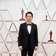 Steven Yeun at the Oscars 2021 red carpet