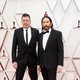 Atticus Ross and Trent Reznor at the Oscars 2021 red carpet