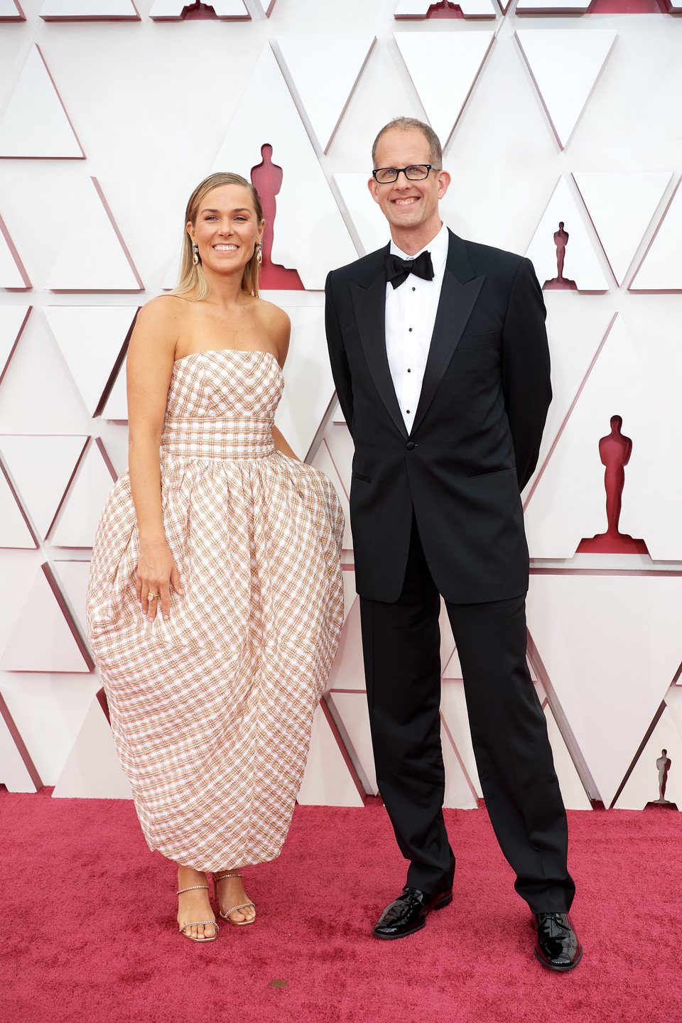 Dana Murray and Pete Docter at the Oscars 2021 red carpet