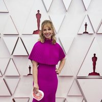 Erica Rivinoja at the Oscars 2021 red carpet