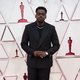 Daniel Kaluuya at the Oscars 2021 red carpet