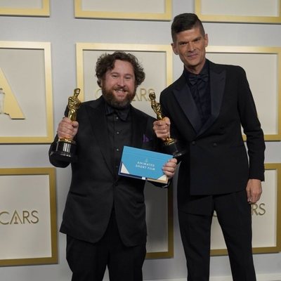 Michael Govier and Will McCormack, winners of the Oscar 2021 for the best animated short film