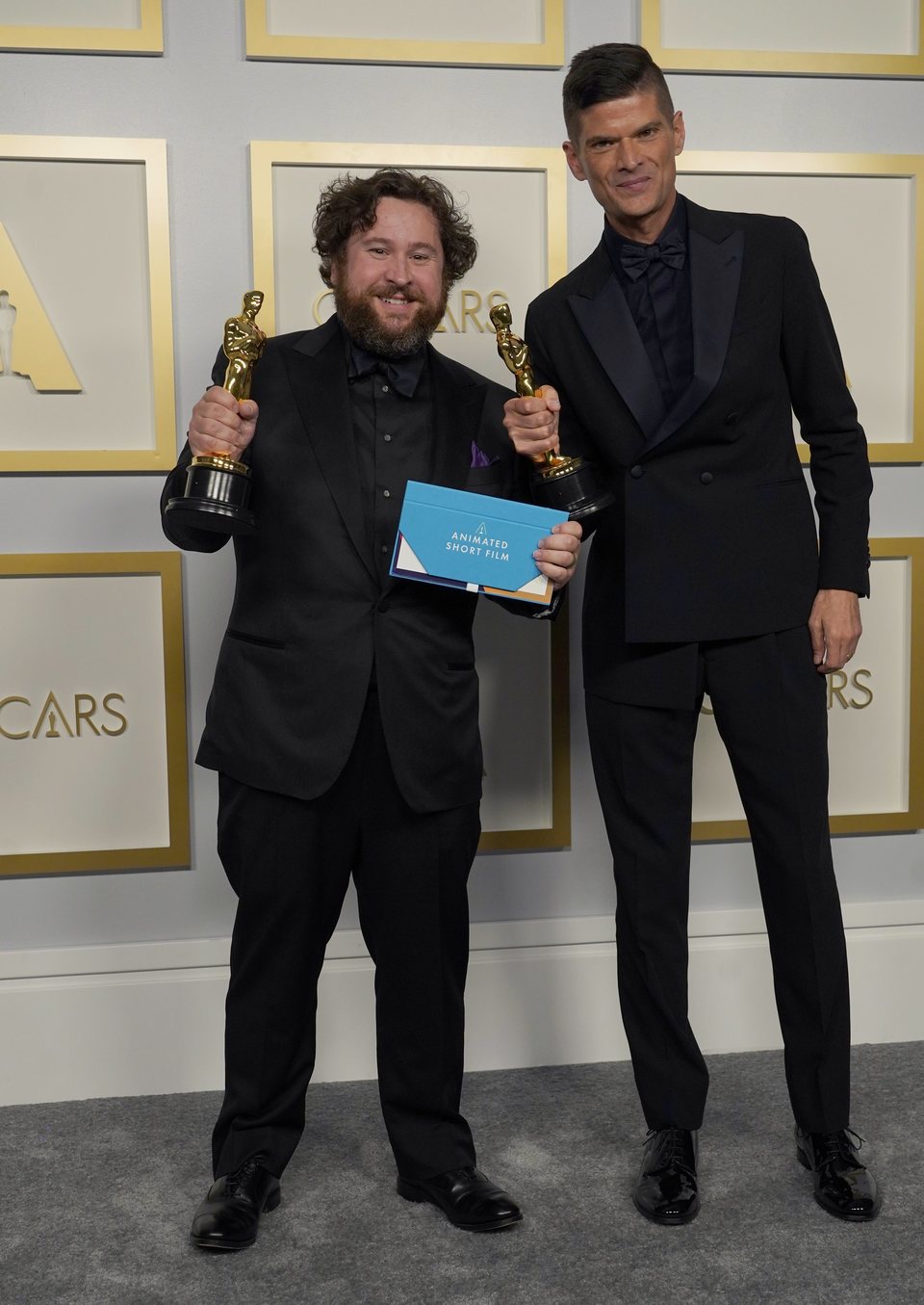 Michael Govier and Will McCormack, winners of the Oscar 2021 for the best animated short film