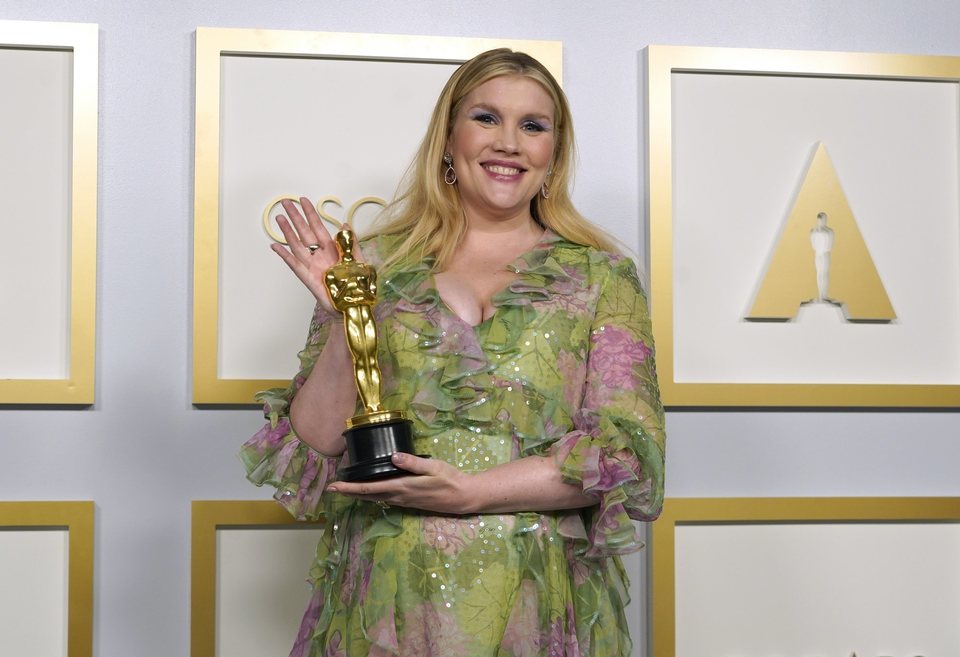 Emerald Fennell 2021 winner of the Best Original Screenplay Oscar for 'Promising Young Women'