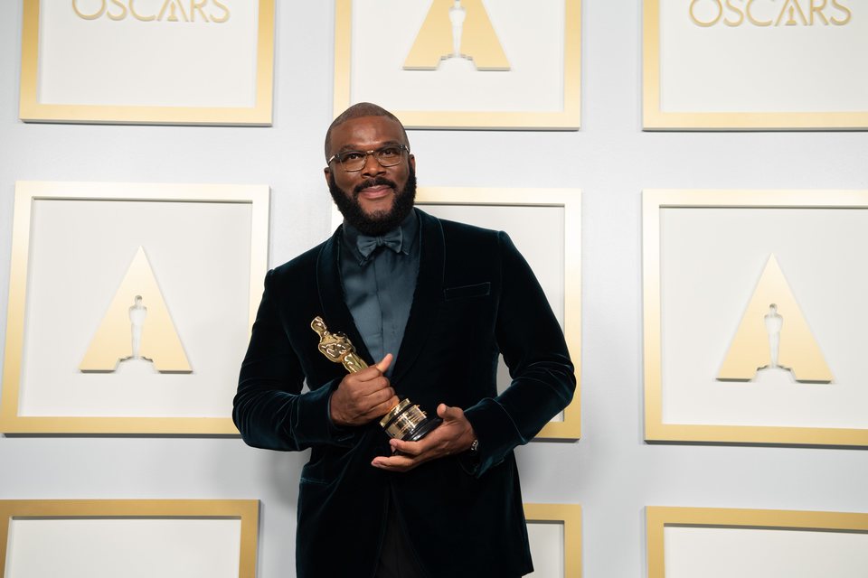 Tyler Perry receives honorific Gene Hersholt Humanitarian Award at the 2021 Oscars