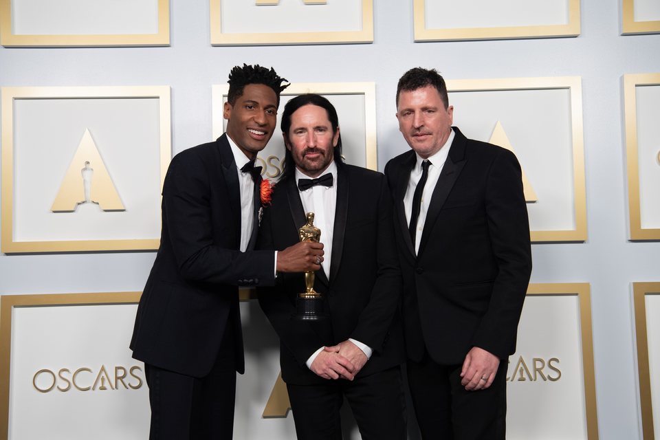 Jon Batiste, Trent Reznor and Atticus Ross winners of the 2021 Best Score Oscar