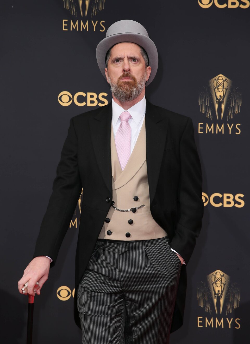 Brendan Hunt at the Emmy's 2021 red carpet