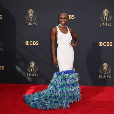 Cynthia Erivo at the Emmy's 2021 red carpet