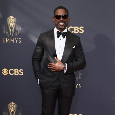 Sterling K. Brown at the Emmy's 2021 red carpet