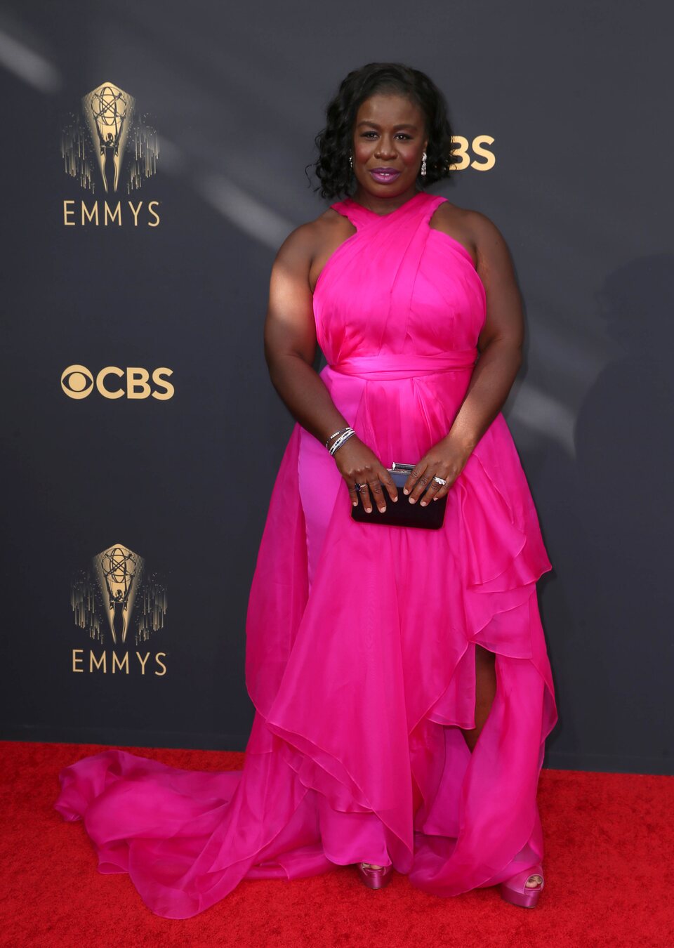 Uzo Aduba at the Emmy's 2021 red carpet