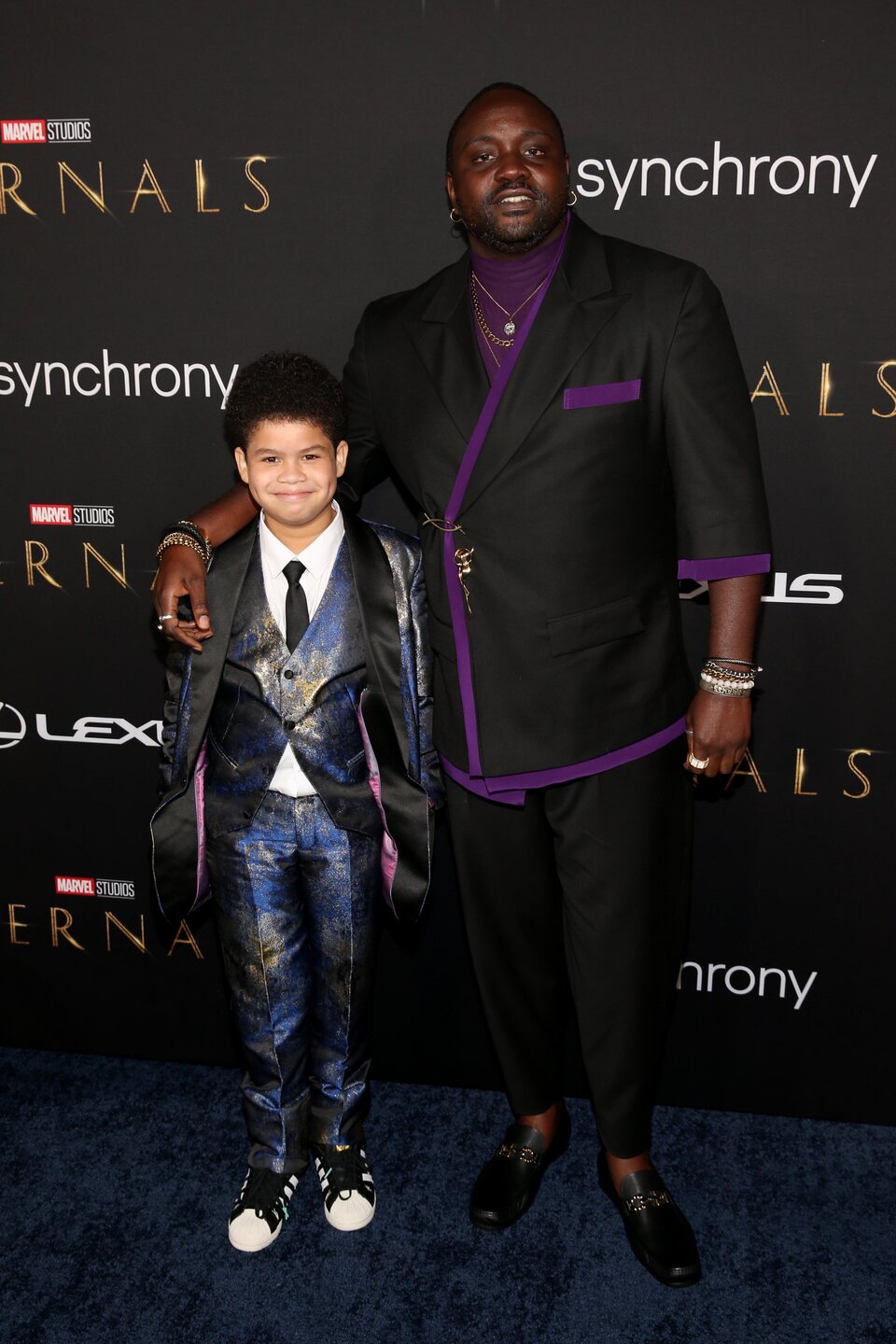 Brian Tyree Henry y Daniel Cross at the 'Eternals' premiere