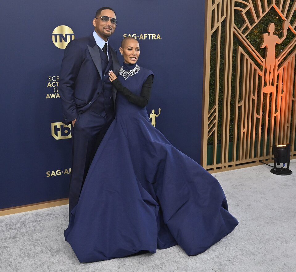 Will Smith and Jada Pinkett-Smith at the Screen Actors Guild Awards 2022