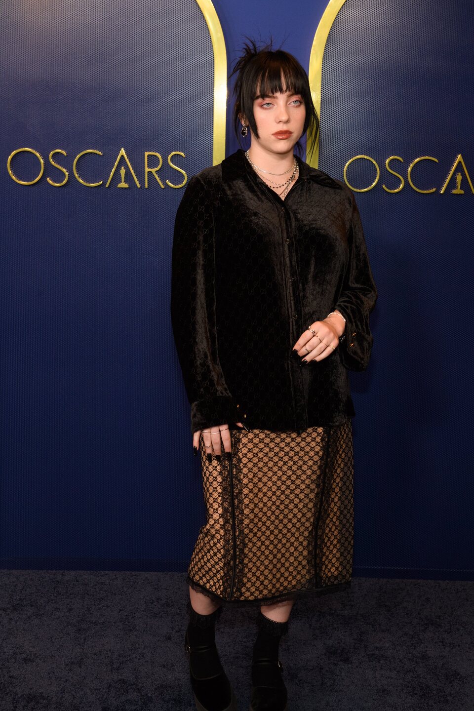 Billie Eilish at the Oscars 2022 nominees luncheon