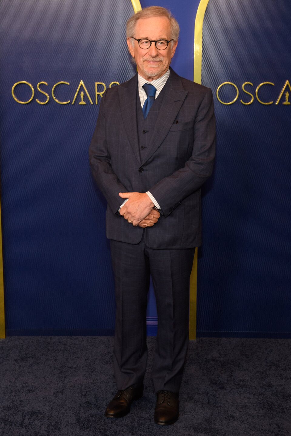 Steven Spielberg at the Oscars 2022 nominees luncheon