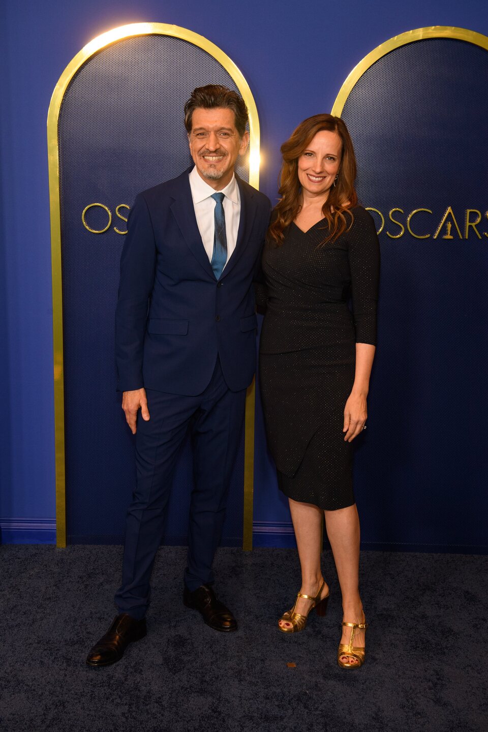 Eugenio Derbez and Marlee Matlin at the Oscars 2022 nominees luncheon