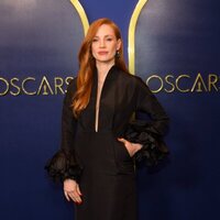 Jessica Chastain at the Oscars 2022 nominees luncheon