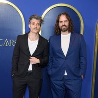 Alberto Mielgo and Leo Sánchez at the Oscars 2022 nominees luncheon