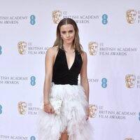 Emma Watson at the BAFTAs 2022 red carpet