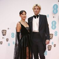 Millie Bobby Brown and Jake Bongiovi at the BAFTAs 2022 red carpet