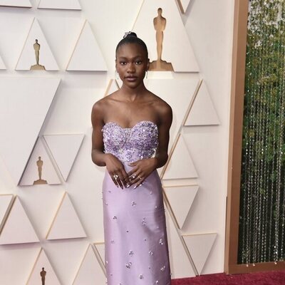 Demi Singleton at the Oscars 2022 red carpet