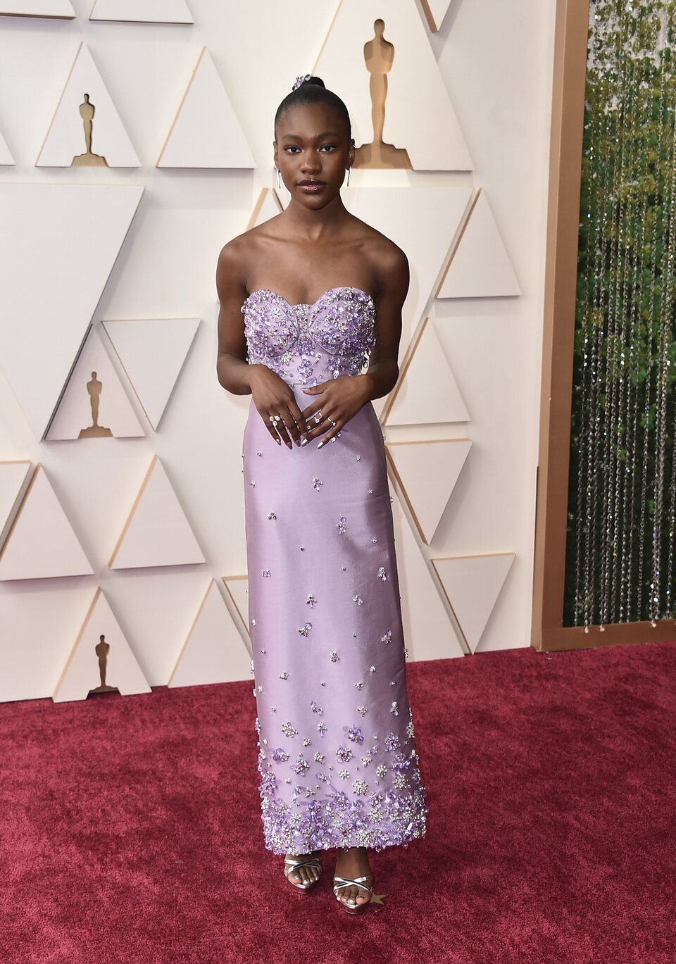 Demi Singleton at the Oscars 2022 red carpet