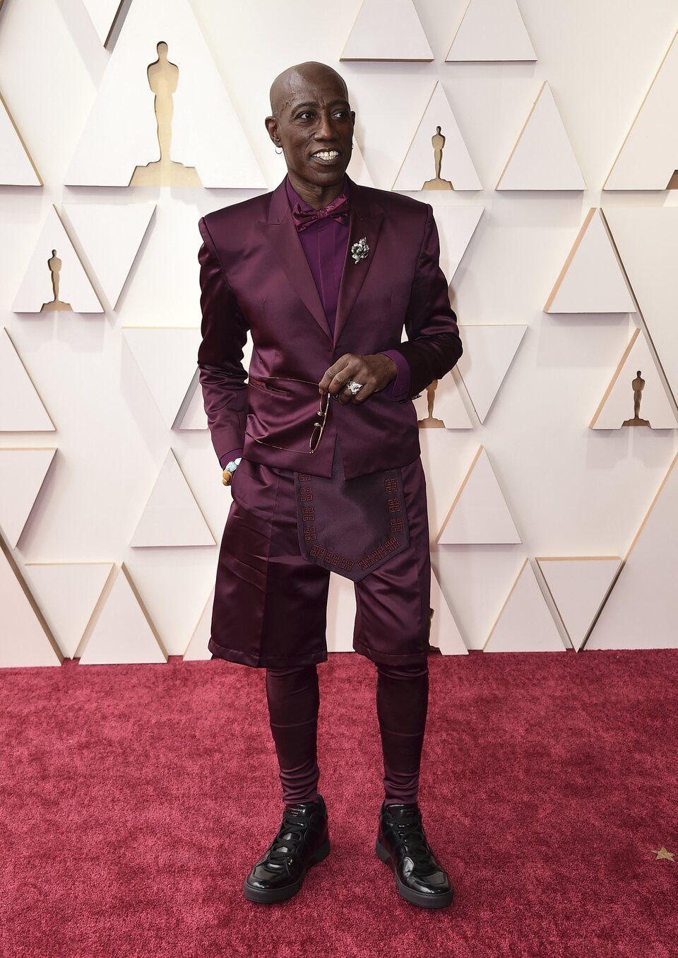 Wesley Snipes at the Oscars 2022 red carpet