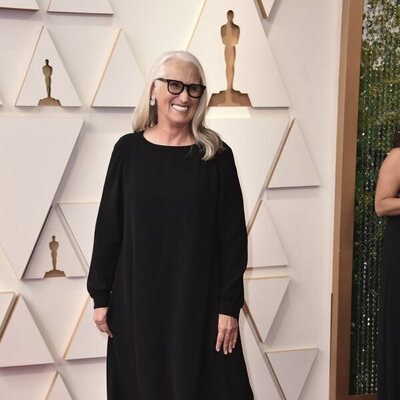 Jane Campion at the Oscars 2022 red carpet