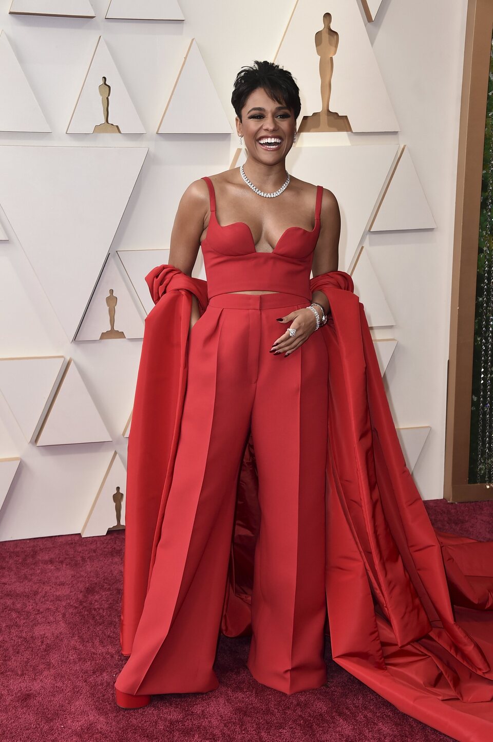 Ariana DeBose at the Oscars 2022 red carpet