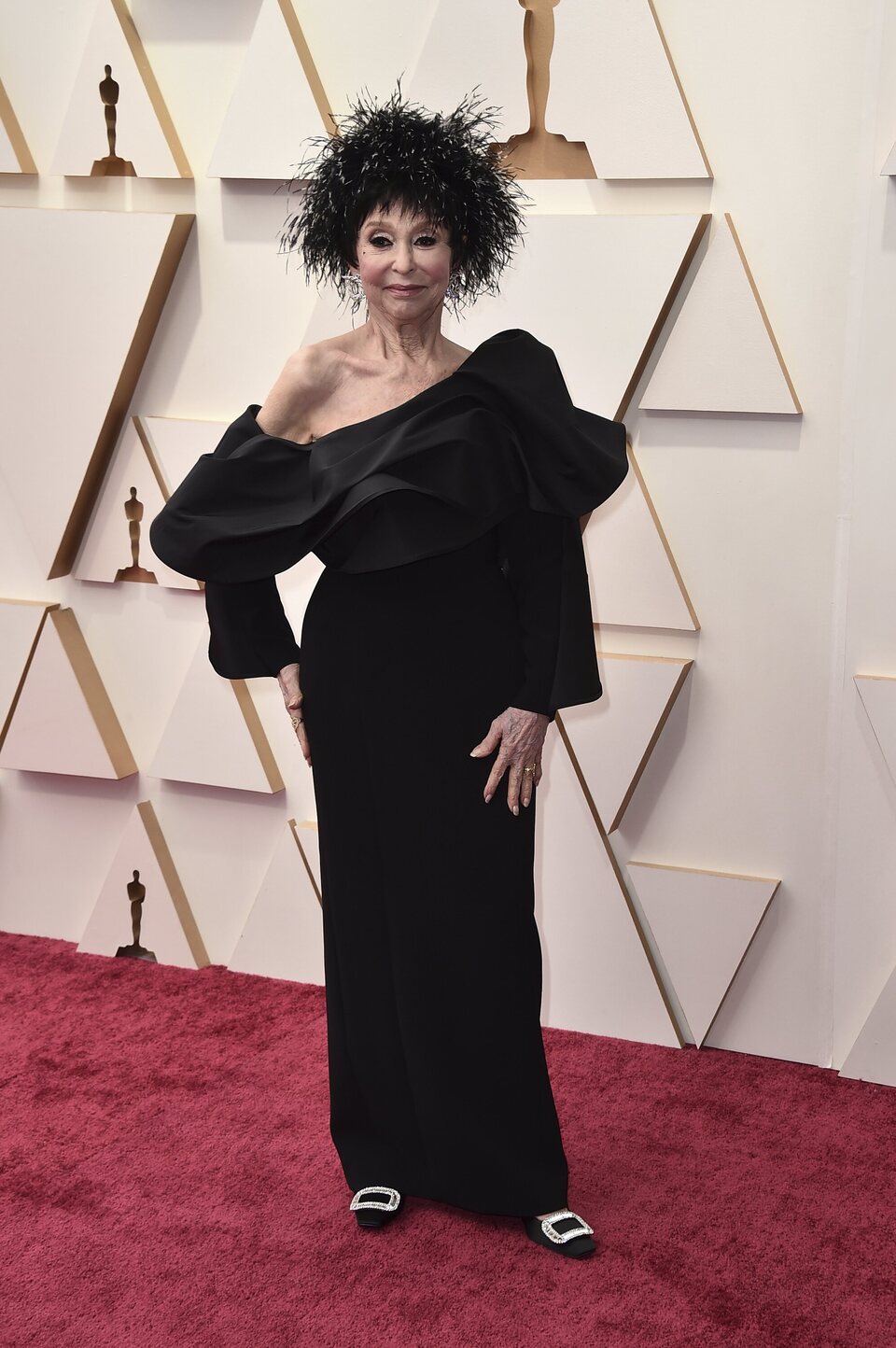 Rita Moreno at the Oscars 2022 red carpet