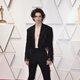 Timothée Chalamet at the Oscars 2022 red carpet