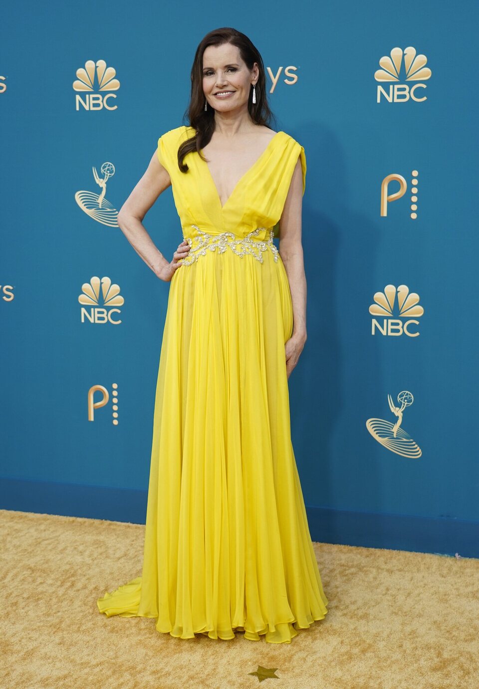 Geena Davis on the Emmys 2022 Red Carpet