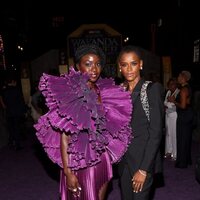 Danai Gurira and Letitia Wright at the 'Black Panther: Wakanda Forevre' World Premiere